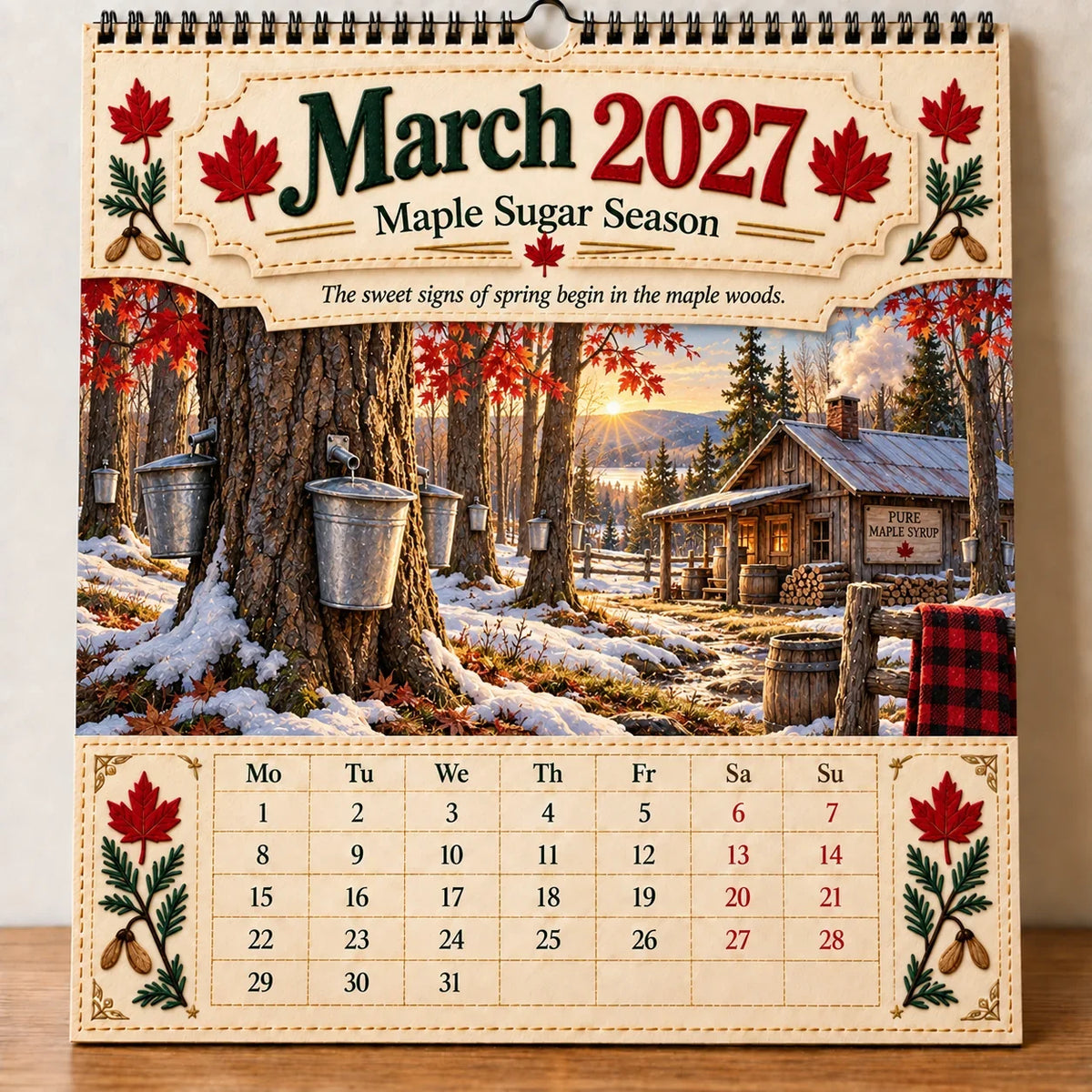 🔥HOT SALE🔥🇨🇦🍁 2027 Canada 160th Anniversary Wall Calendar 🍁🇨🇦