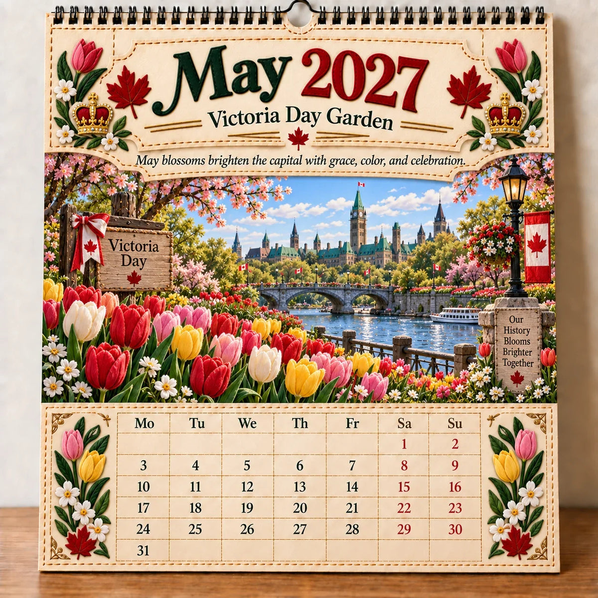 🔥HOT SALE🔥🇨🇦🍁 2027 Canada 160th Anniversary Wall Calendar 🍁🇨🇦