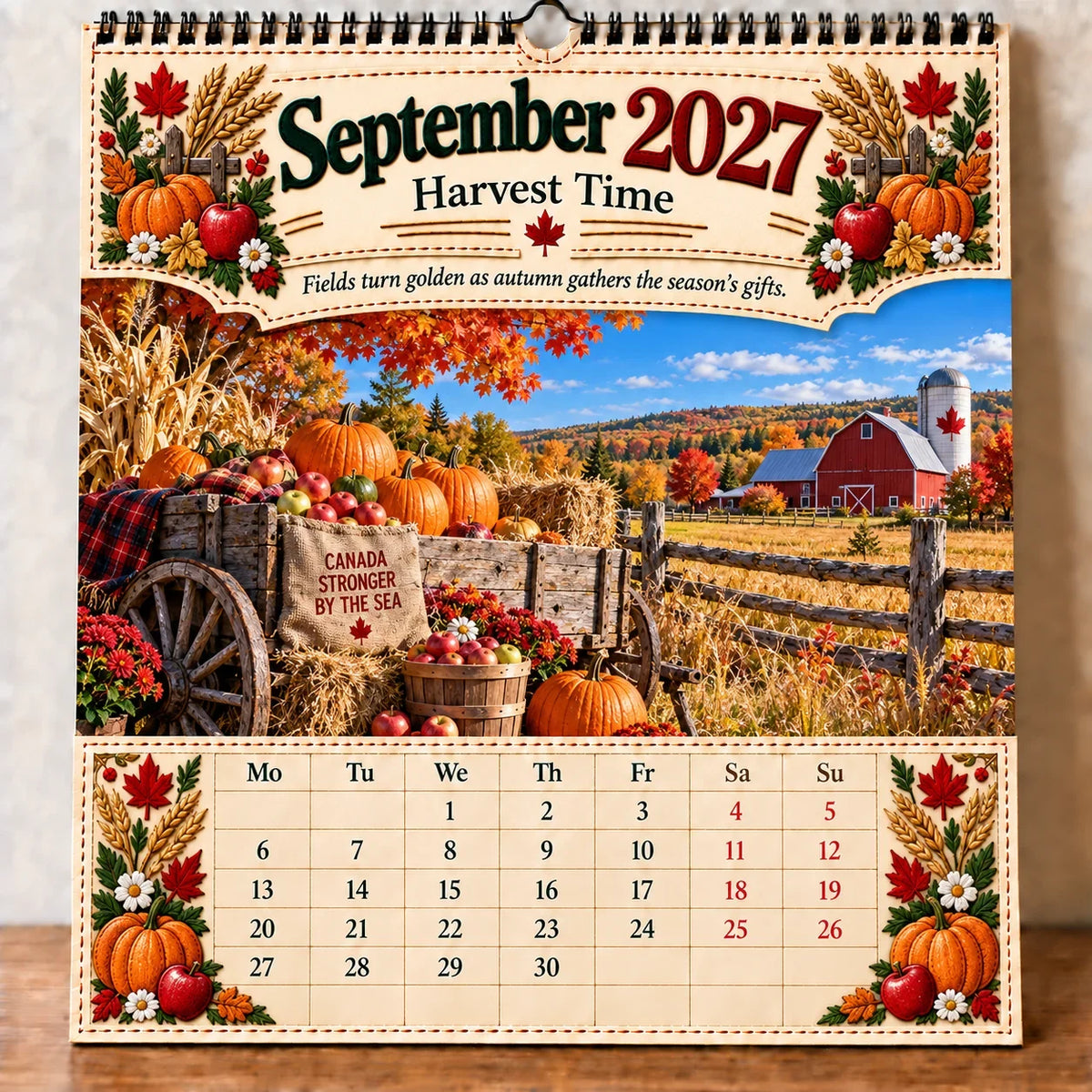 🔥HOT SALE🔥🇨🇦🍁 2027 Canada 160th Anniversary Wall Calendar 🍁🇨🇦