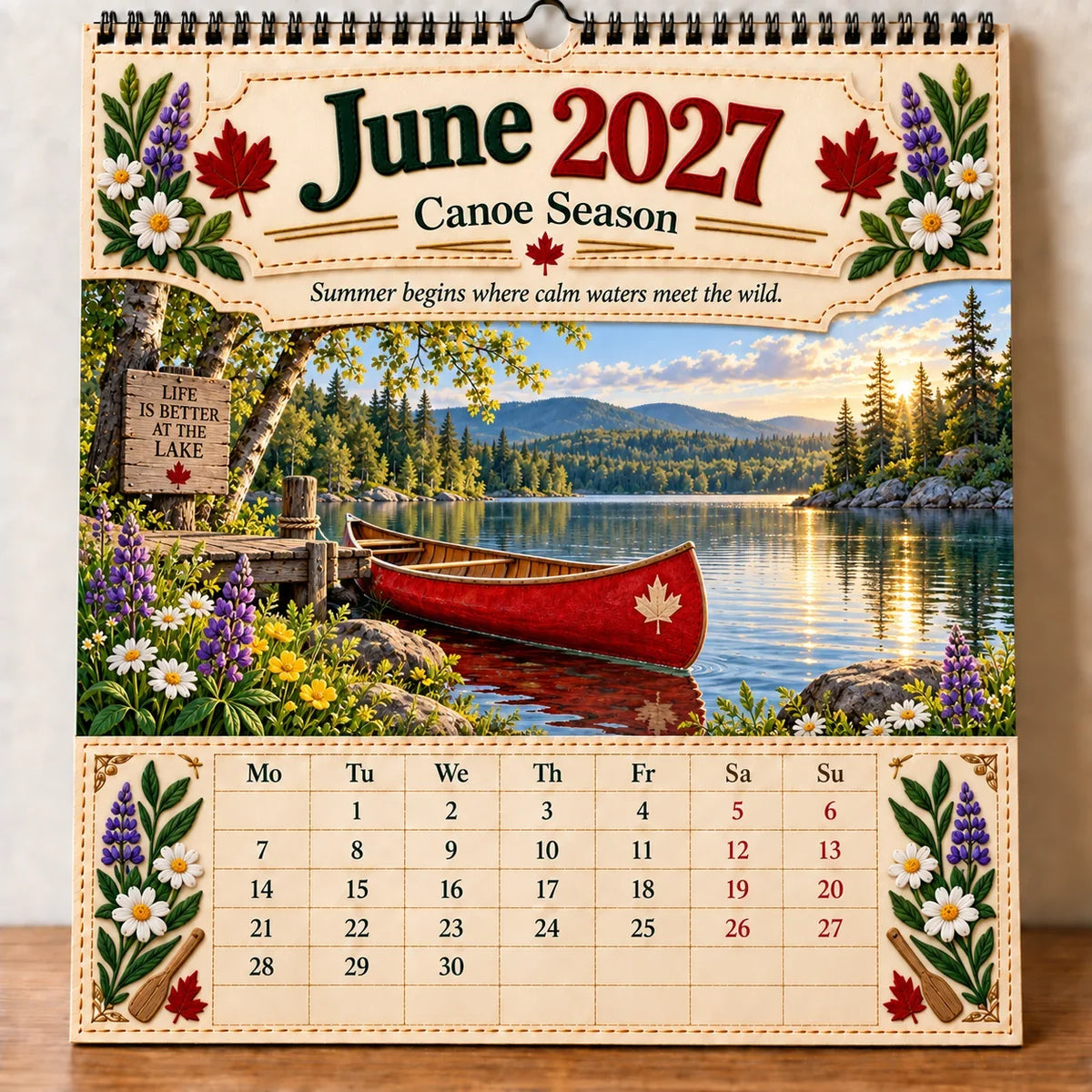 🔥HOT SALE🔥🇨🇦🍁 2027 Canada 160th Anniversary Wall Calendar 🍁🇨🇦