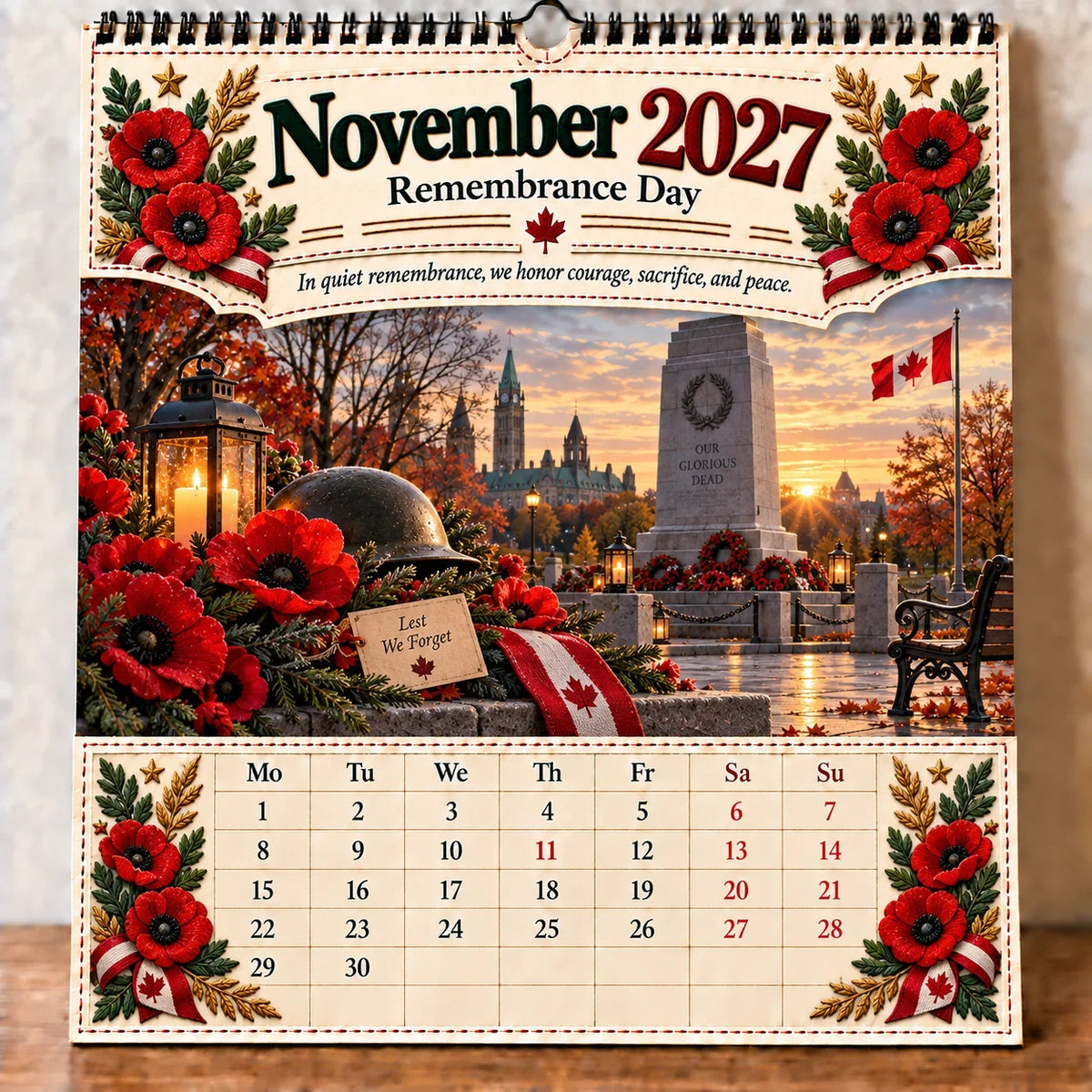 🔥HOT SALE🔥🇨🇦🍁 2027 Canada 160th Anniversary Wall Calendar 🍁🇨🇦