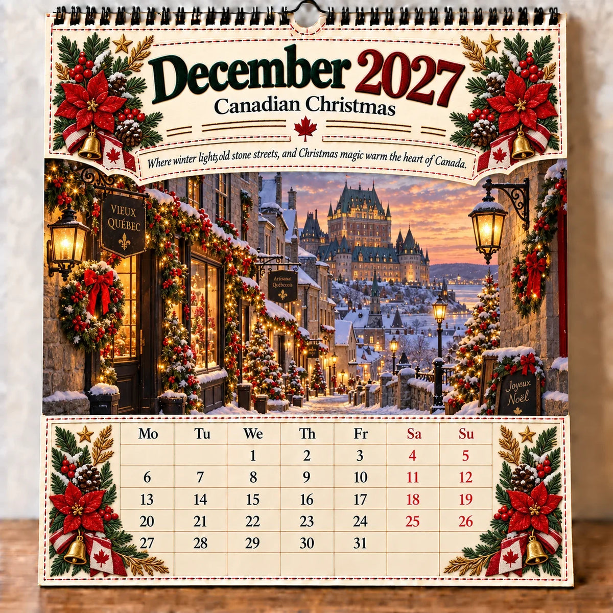 🔥HOT SALE🔥🇨🇦🍁 2027 Canada 160th Anniversary Wall Calendar 🍁🇨🇦