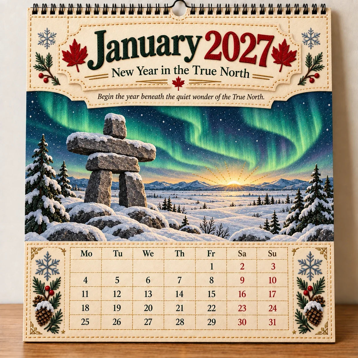 🔥HOT SALE🔥🇨🇦🍁 2027 Canada 160th Anniversary Wall Calendar 🍁🇨🇦