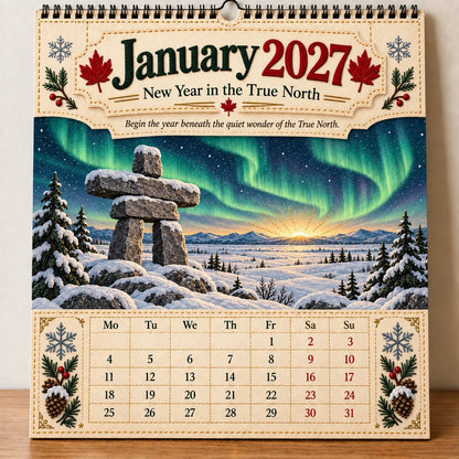 🔥HOT SALE🔥🇨🇦🍁 2027 Canada 160th Anniversary Wall Calendar 🍁🇨🇦