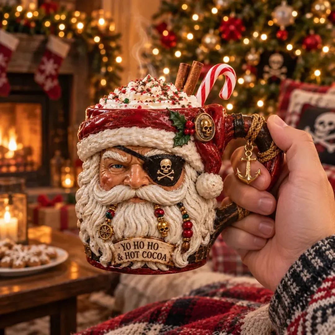 💀🎅 3D Dark Christmas Santa Mug Collection