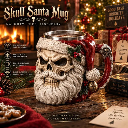 💀🎅 3D Dark Christmas Santa Mug Collection