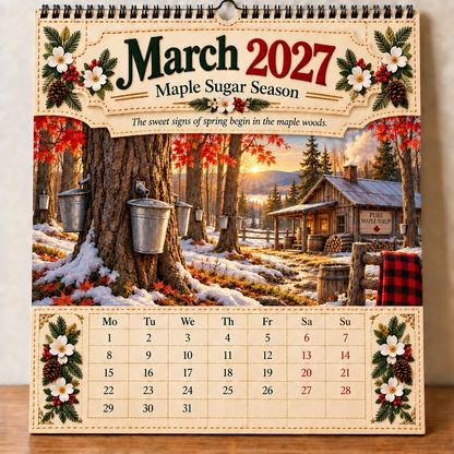 🔥LAST DAY 50% OFF -- 🇨🇦🍁 2027 Canada 160th Anniversary Wall Calendar 🍁🇨🇦