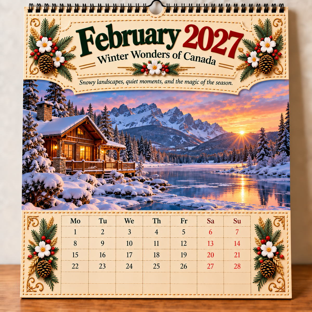 🔥LAST DAY 50% OFF -- 🇨🇦🍁 2027 Canada 160th Anniversary Wall Calendar 🍁🇨🇦