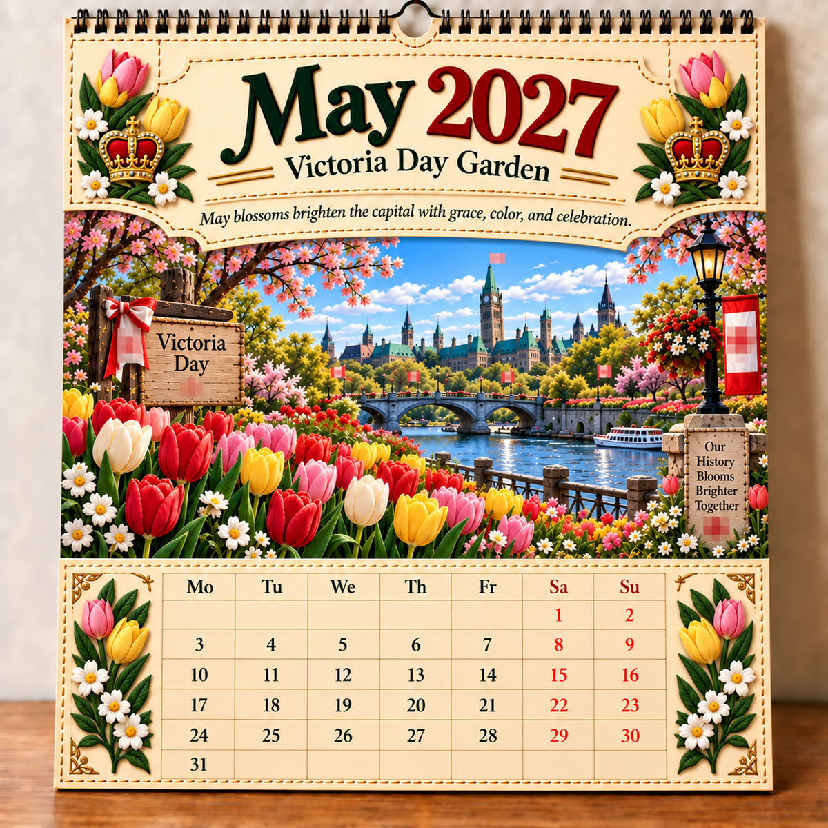 🔥LAST DAY 50% OFF -- 🇨🇦🍁 2027 Canada 160th Anniversary Wall Calendar 🍁🇨🇦