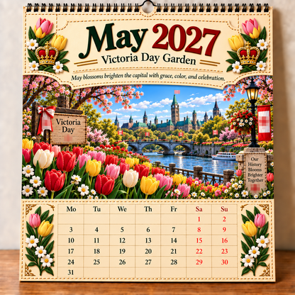 🔥LAST DAY 50% OFF -- 🇨🇦🍁 2027 Canada 160th Anniversary Wall Calendar 🍁🇨🇦