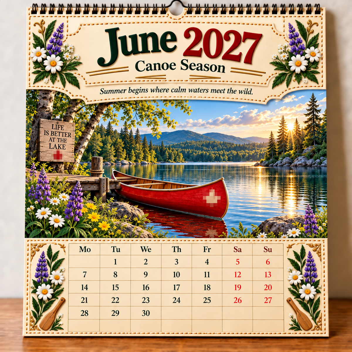 🔥LAST DAY 50% OFF -- 🇨🇦🍁 2027 Canada 160th Anniversary Wall Calendar 🍁🇨🇦