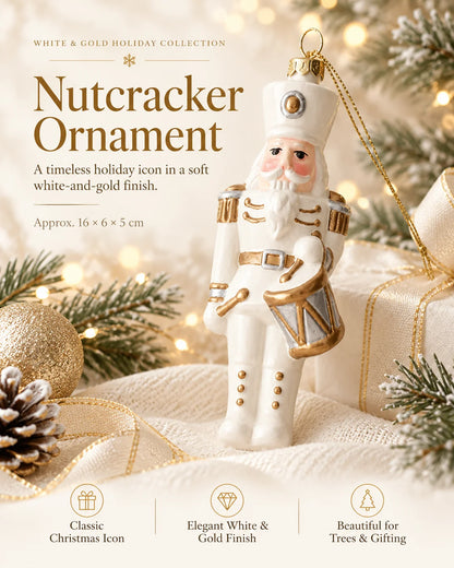 ✨ SAVE 56% | Timeless White & Gold Christmas Ornament Collection