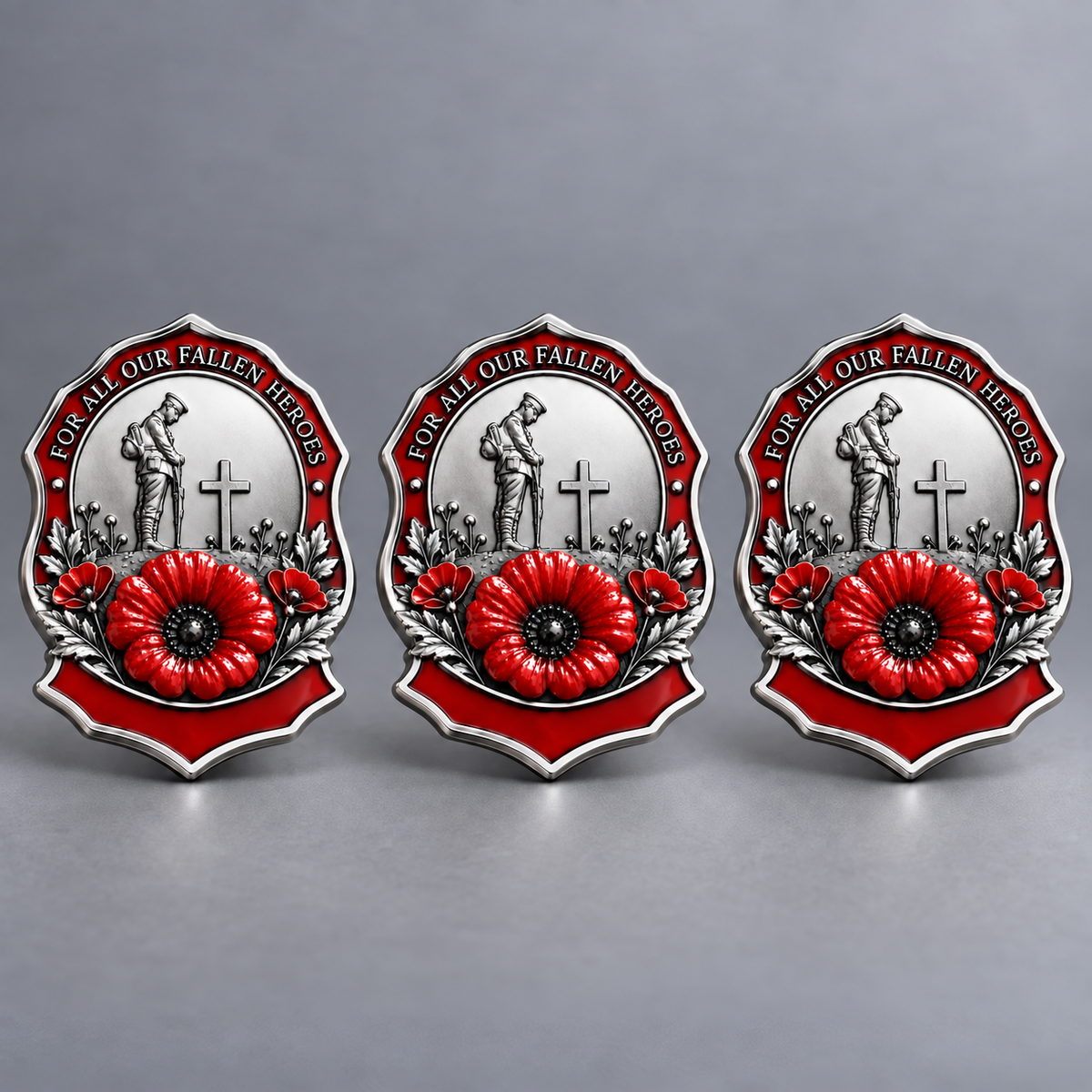 🌺Limited Edition Red Poppy Remembrance Brooch – For All Our Fallen Heroes🎖️