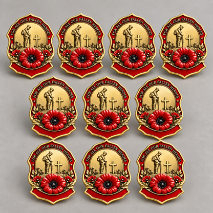 🌺Limited Edition Red Poppy Remembrance Brooch – For All Our Fallen Heroes🎖️