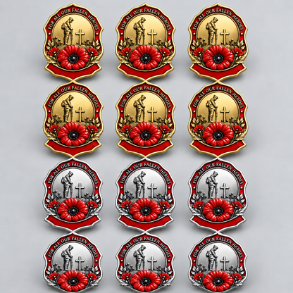 🌺Limited Edition Red Poppy Remembrance Brooch – For All Our Fallen Heroes🎖️