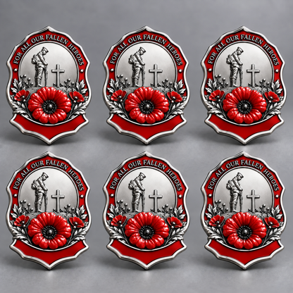 🌺Limited Edition Red Poppy Remembrance Brooch – For All Our Fallen Heroes🎖️
