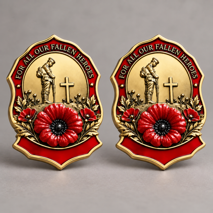 🌺Limited Edition Red Poppy Remembrance Brooch – For All Our Fallen Heroes🎖️