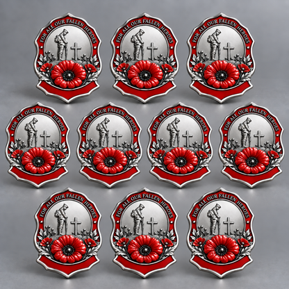 🌺Limited Edition Red Poppy Remembrance Brooch – For All Our Fallen Heroes🎖️