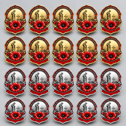 🌺Limited Edition Red Poppy Remembrance Brooch – For All Our Fallen Heroes🎖️