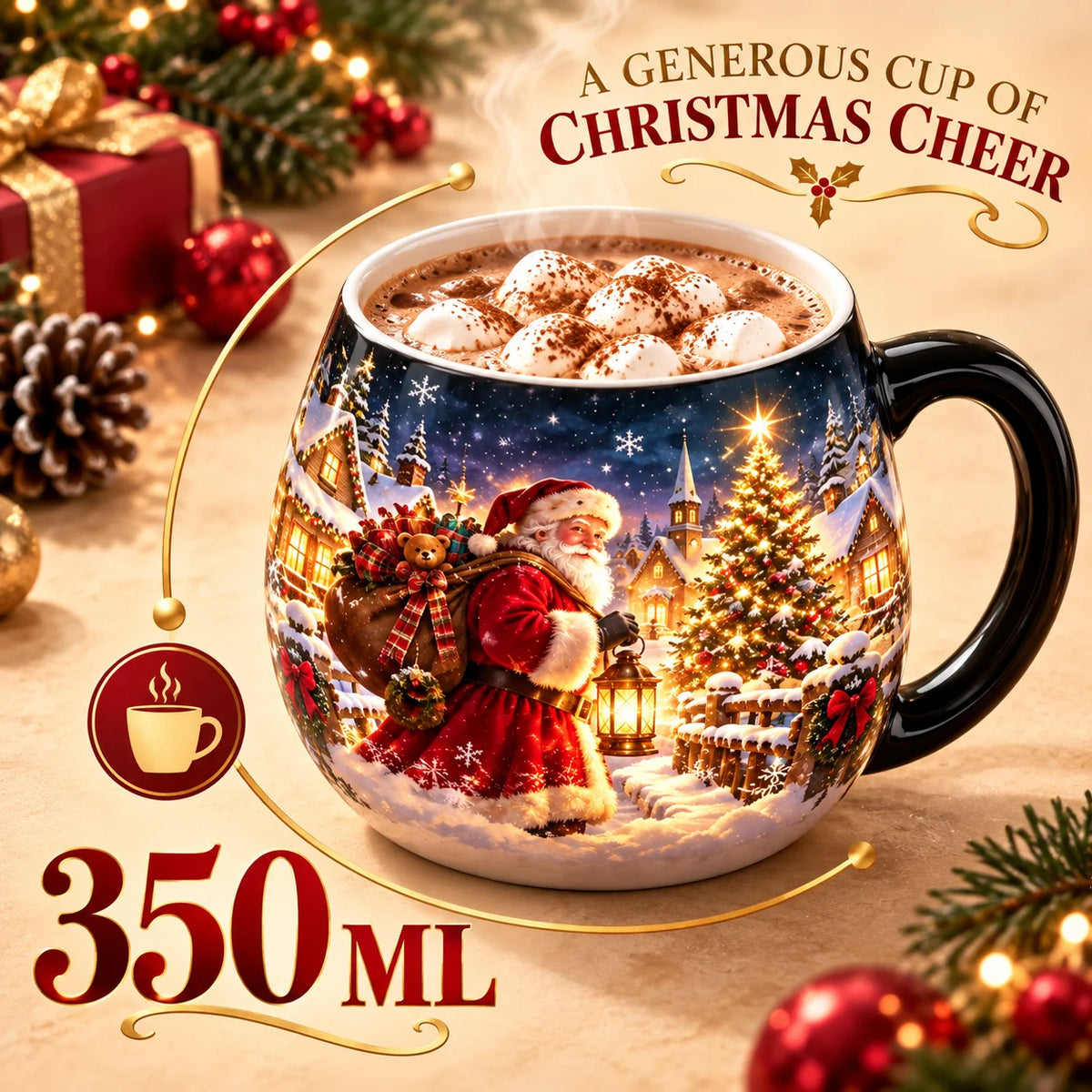 🎄 Christmas Magic™ Color-Changing Mug – Watch Holiday Magic Come to Life! ✨