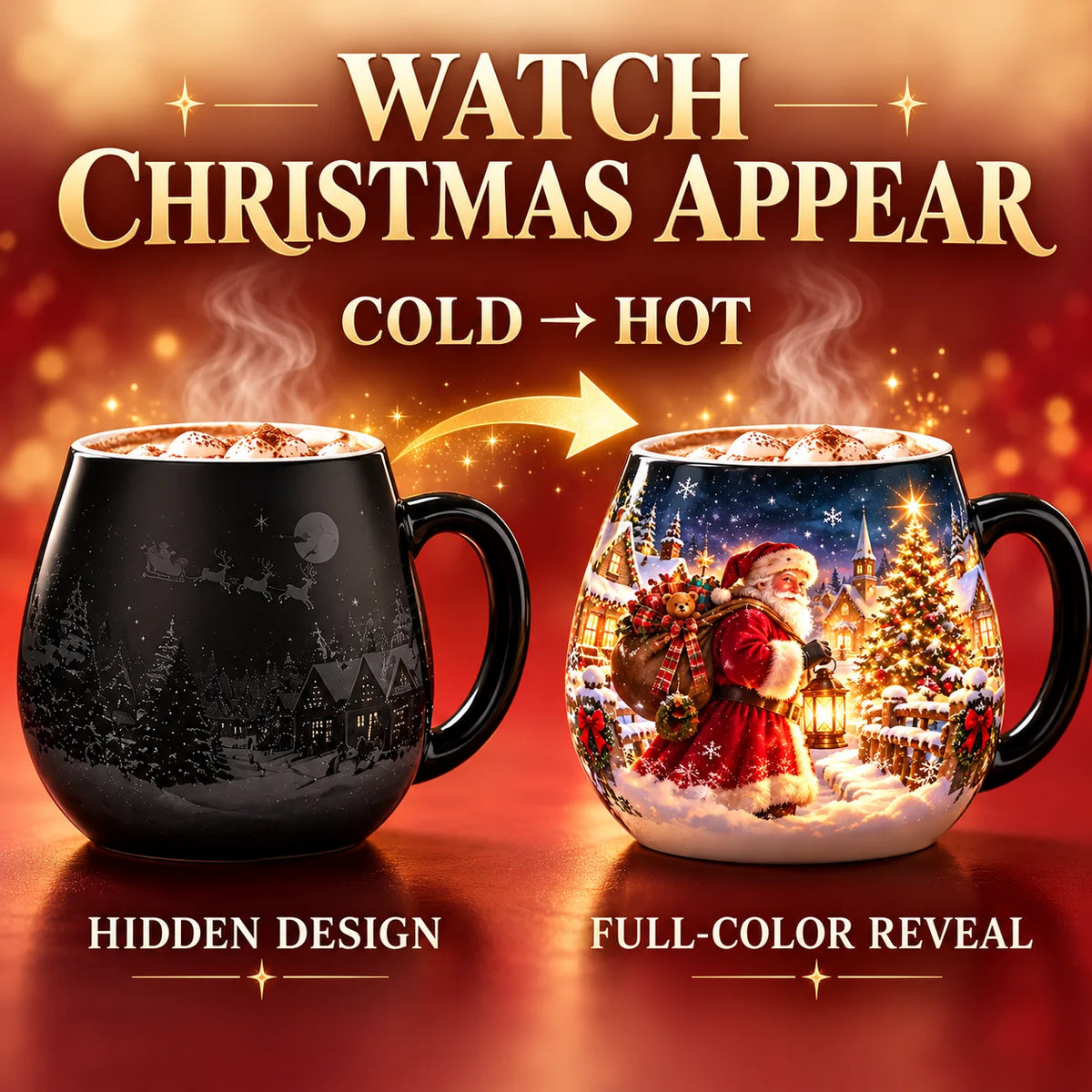 🎄 Christmas Magic™ Color-Changing Mug – Watch Holiday Magic Come to Life! ✨