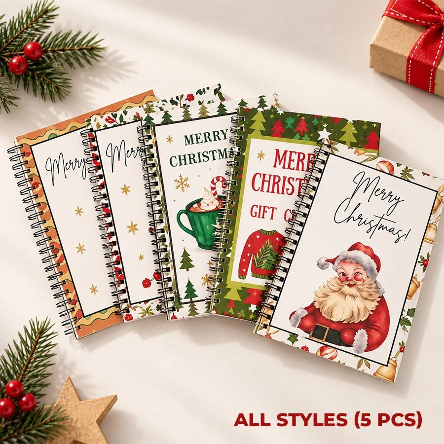 🎁70% OFF!!!-Ready for Christmas!🎅Christmas Gift Card Book, DIY Spiral-Bound Christmas Gift Card Holder Book🎁Personalized Xmas Gifts for Family, Festive & Party Supplies