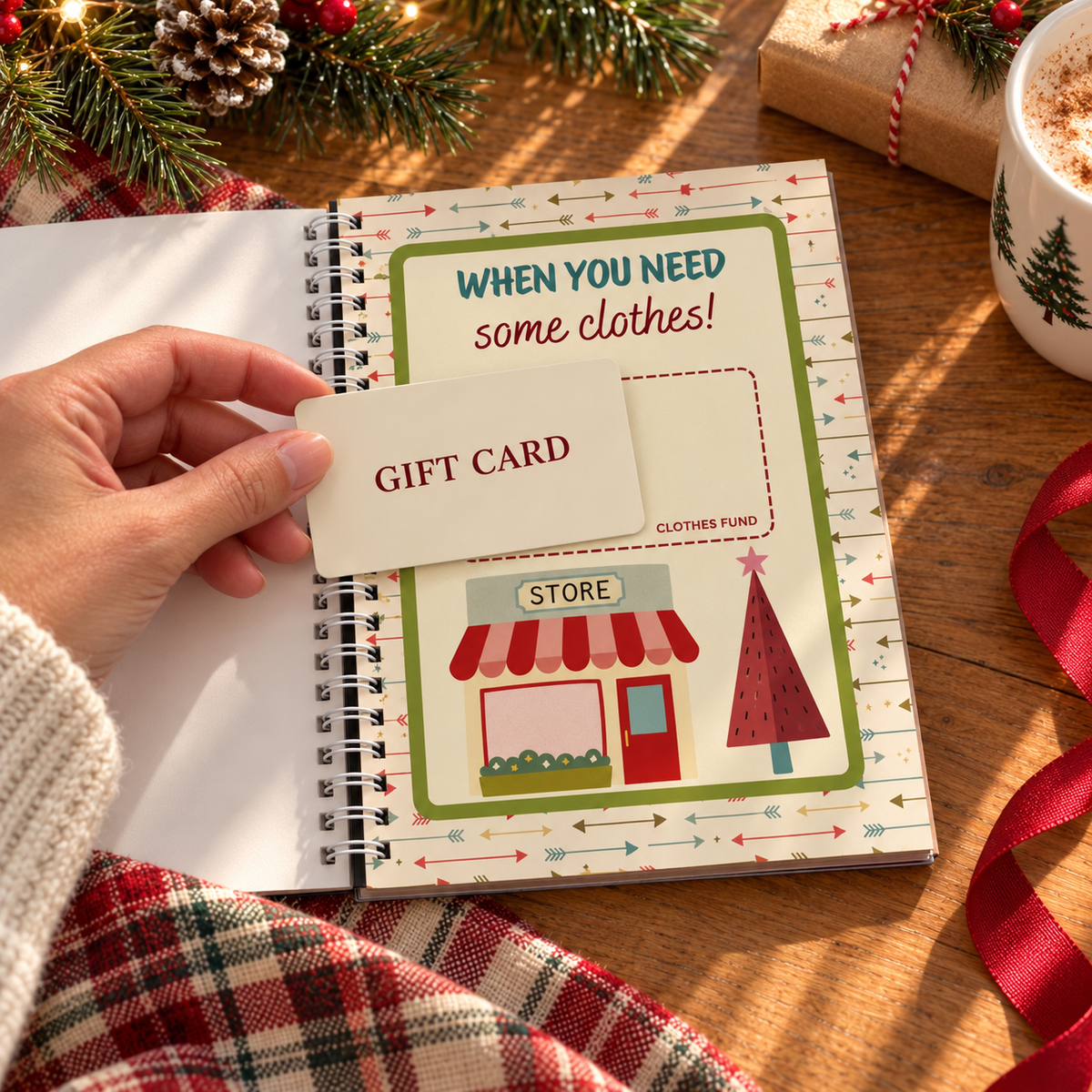 🎄 Christmas Gift Card Book – Fill, Flip & Surprise 🎁