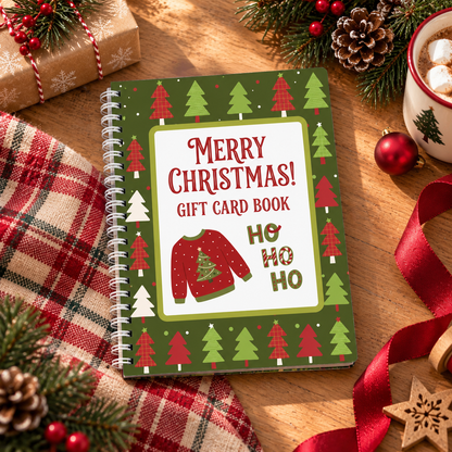 🎄 Christmas Gift Card Book – Fill, Flip & Surprise 🎁