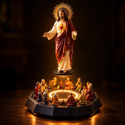 🔥last Day 49% Off🔥- Floating Christ With Led Lighting – A Symbol Of Faith That Enchants