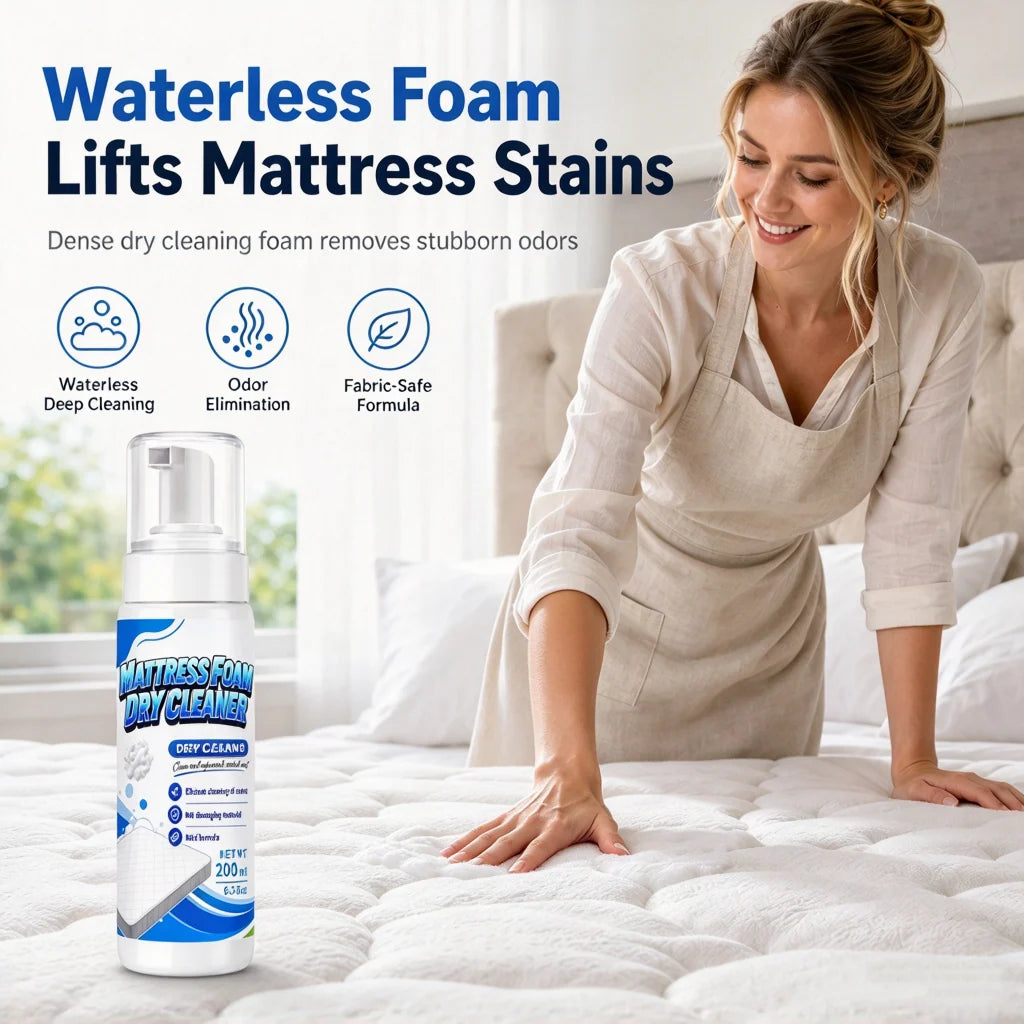 🫧✨ No-Rinse Foam Cleaner – Refresh Mattresses, Sofas, Upholstery & Car Seats!
