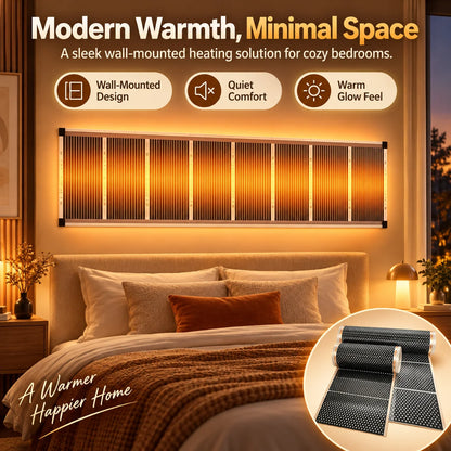 🔥3-Second Rapid Heating Honeycomb Graphene Far-Infrared Ceramic Wall Heater – Low Noise & Energy Efficient Indoor Wall Mount Heater