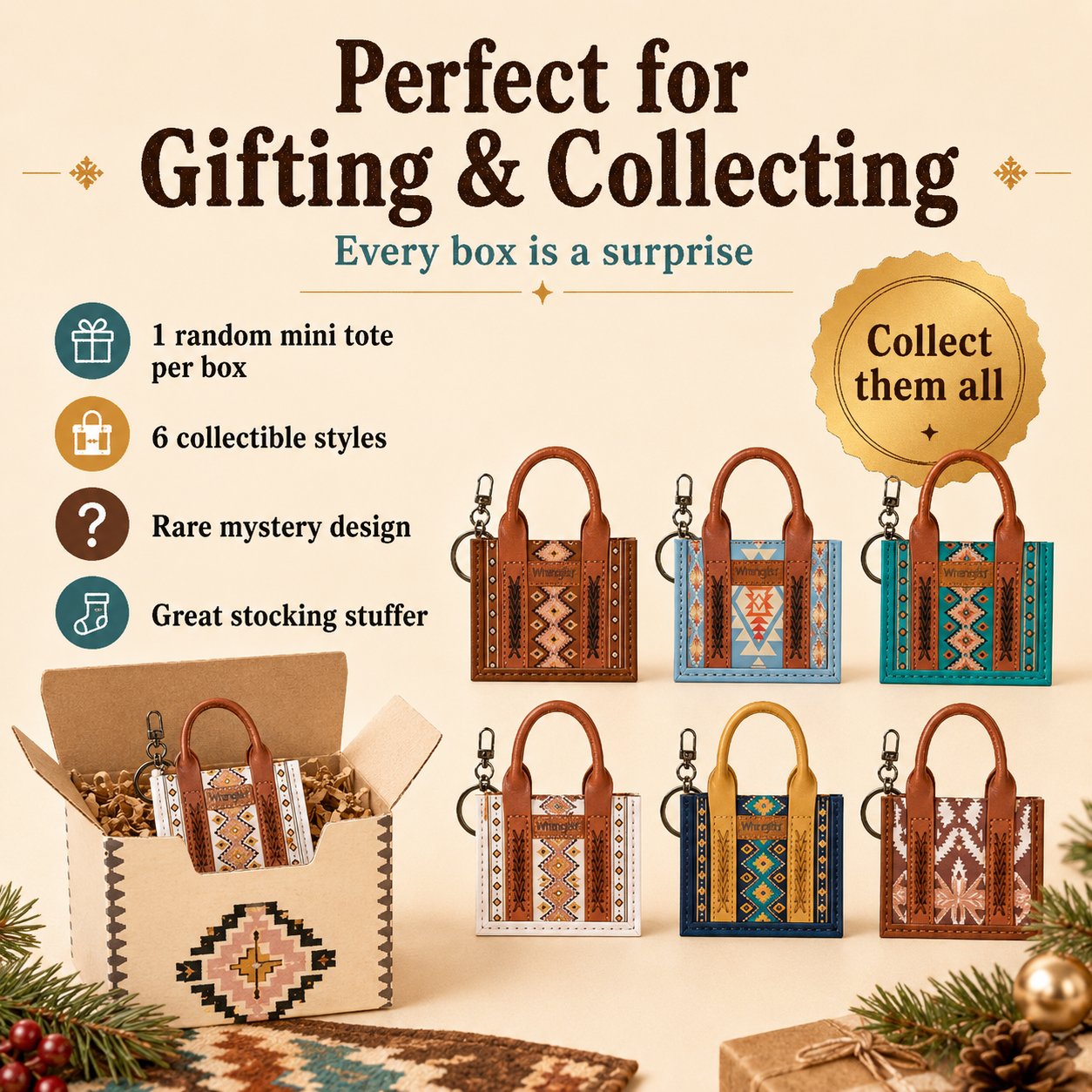 🤠Southwestern Mini Tote Blind Box – Unbox a Little Western Surprise