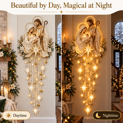 ✝️✨AuraNativity™ Cascading Lighted Wall Art – A Cascading Holiday Heirloom