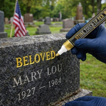🐦Golden Tombstone Marker Pen for Restoring Faded Grave Inscriptions