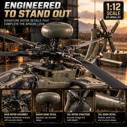 🔥LAST DAY 49% OFF🚁Attack Helicopter Model Kit – Build Your Own Military Aviation Legend