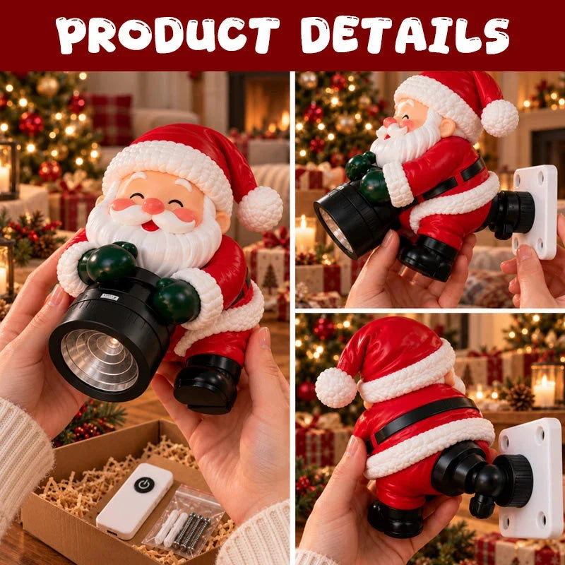 🎅✨ Santa Christmas Welcome Projector – Magical Holiday Greeting Light with Remote Control & Adjustable Angle 🎄