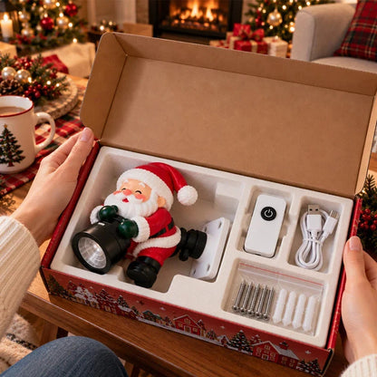 🎅✨ Santa Christmas Welcome Projector – Magical Holiday Greeting Light with Remote Control & Adjustable Angle 🎄