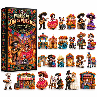 🎁 Limited-Time 42% OFF | Build Your Own Day of the Dead Village – 24-Day Collector Calendar