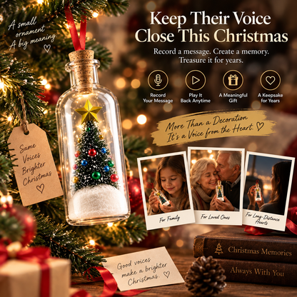 🎁 Holiday Keepsake Special | Recordable Christmas Message Bottle – Save 45%