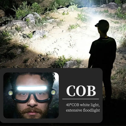 🔦✨Hands-Free Wearable Glasses LED Light – Rechargeable Head-Worn Work Lamp for Maintenance & Outdoor Activities