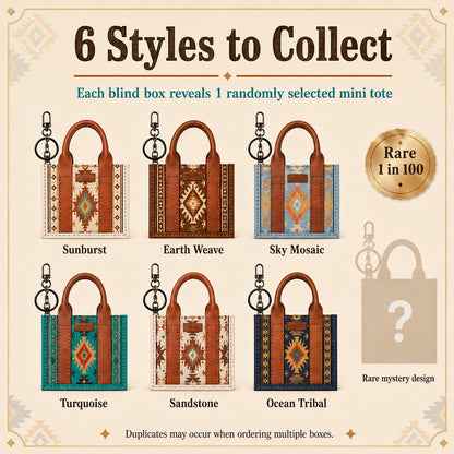 🤠Southwestern Mini Tote Blind Box – Unbox a Little Western Surprise