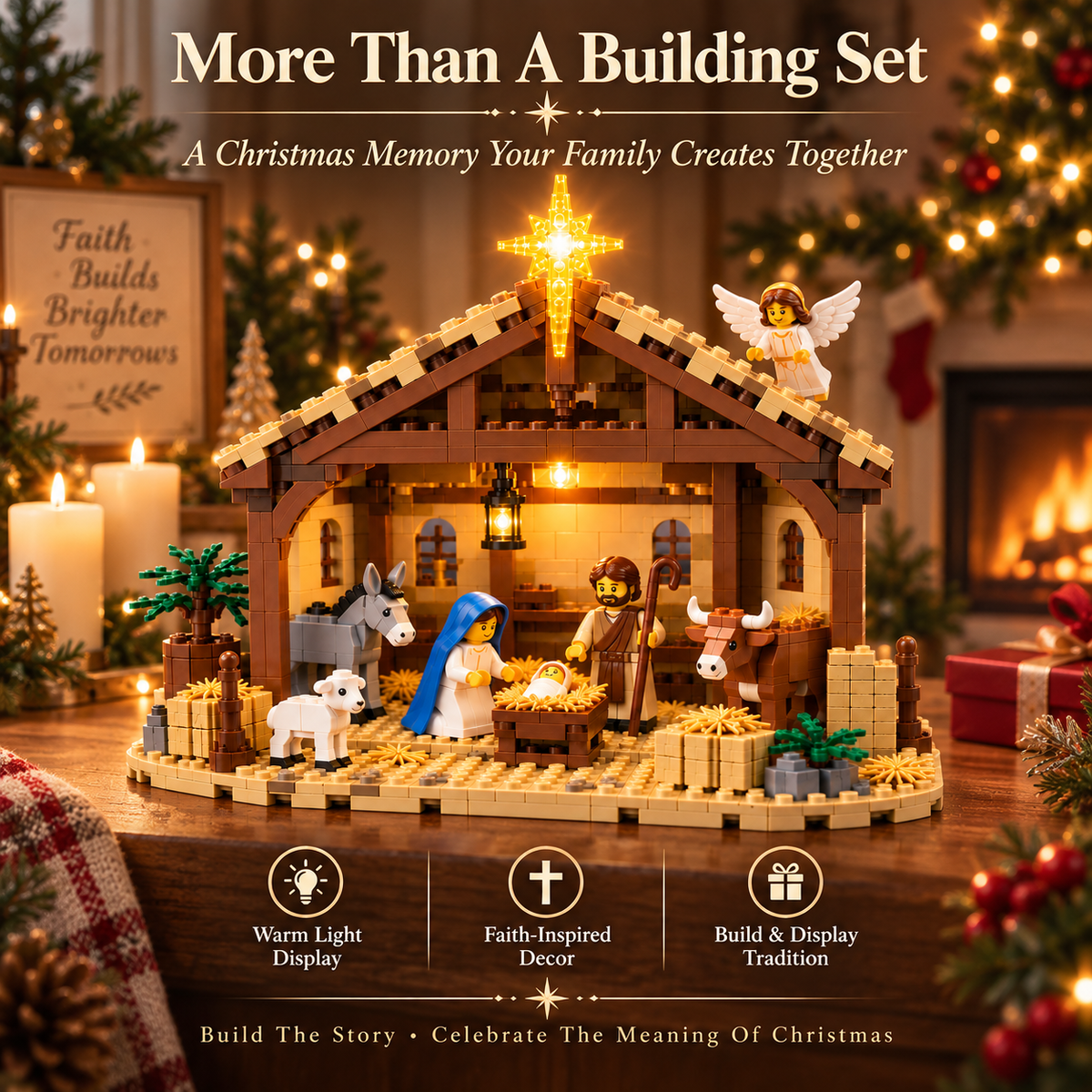 🔥Last Day 50% OFF-🌟The Nativity Story Building Block Set