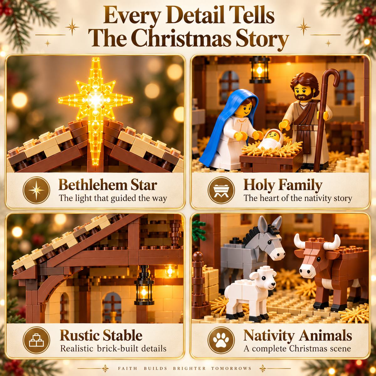 🔥Last Day 50% OFF-🌟The Nativity Story Building Block Set