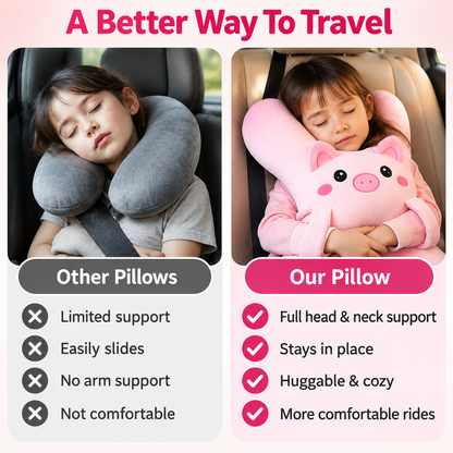🚗🎁 Holiday Road Trip Special | Kids’ Plush Car Travel Pillow – Save 49%