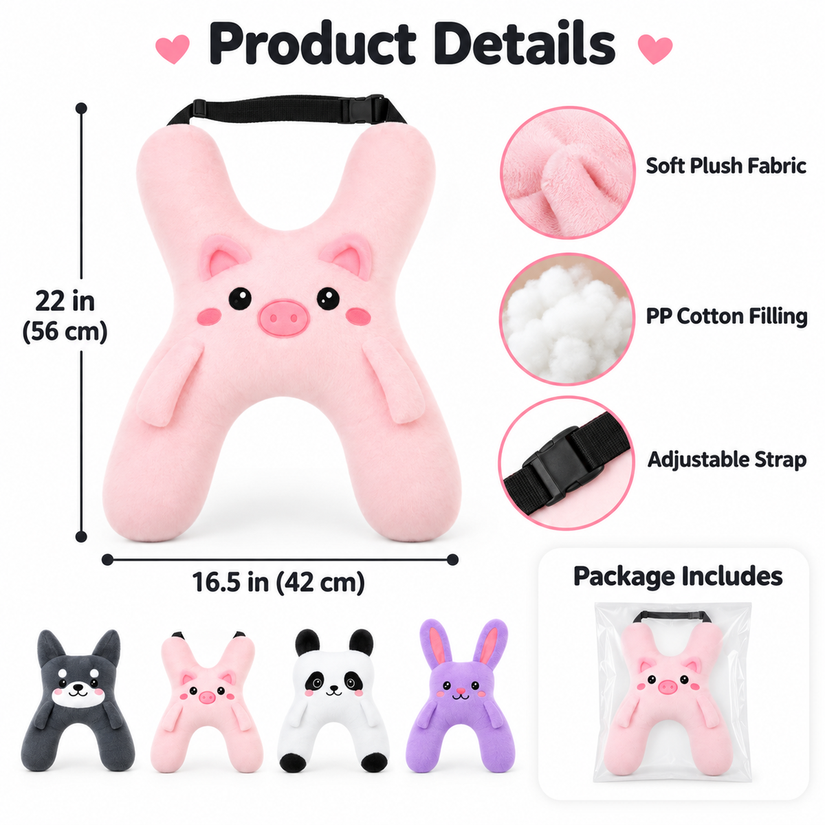🚗🎁 Holiday Road Trip Special | Kids’ Plush Car Travel Pillow – Save 49%