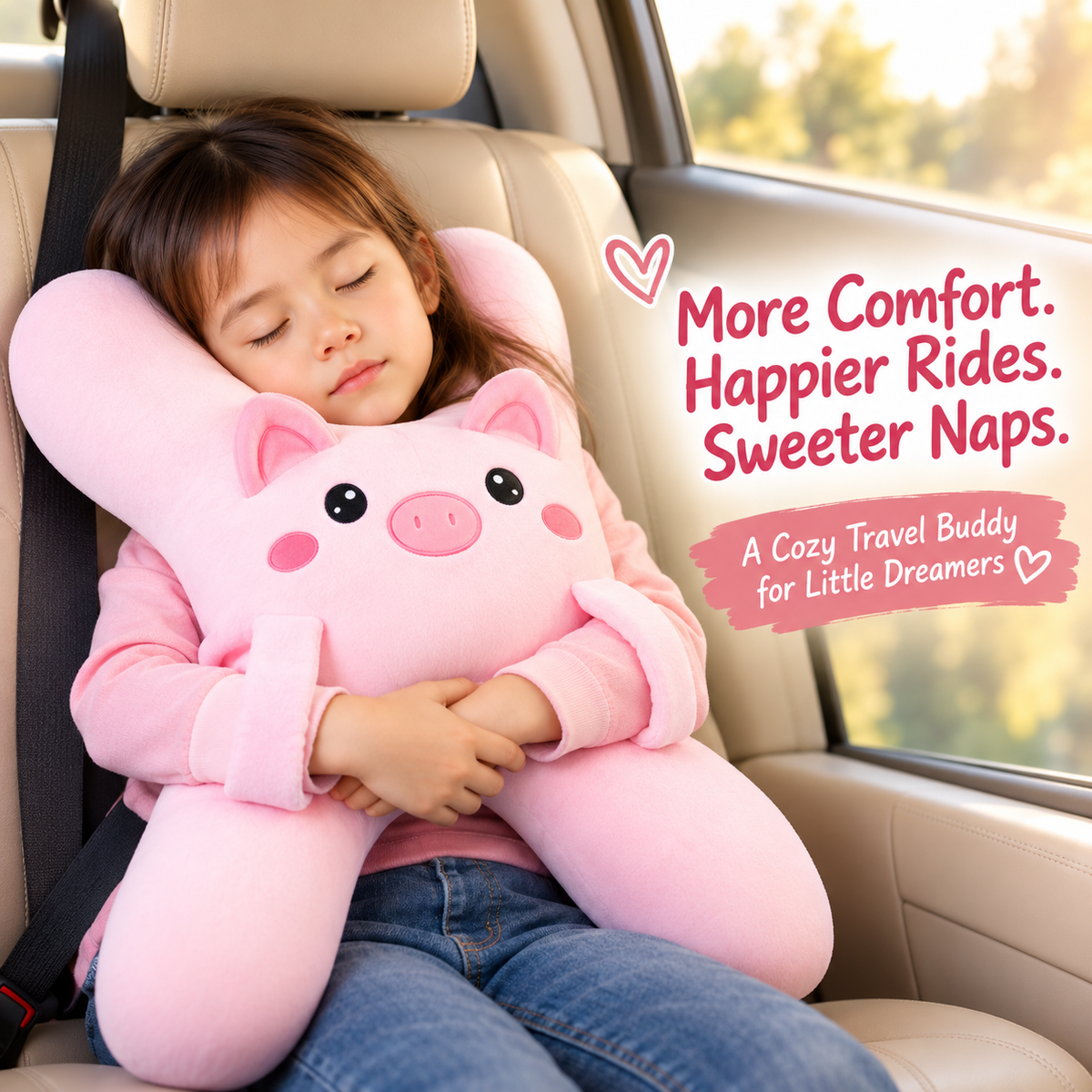 🚗🎁 Holiday Road Trip Special | Kids’ Plush Car Travel Pillow – Save 49%