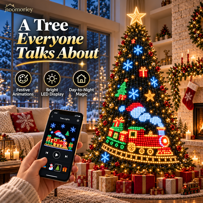 🎄✨LuminaTree™ Pro - Smart DIY App-Controlled LED Christmas Tree Lights with Custom Holiday Patterns