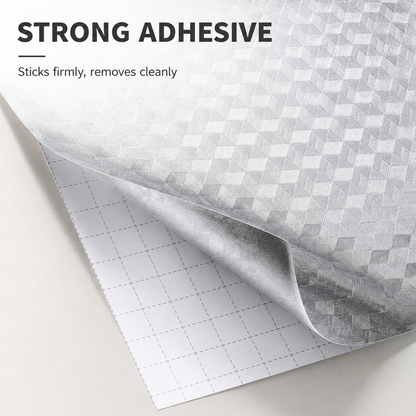 Stainless Steel Kitchen Oil-Proof Adhesive Wallpaper Roll
