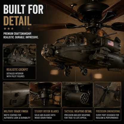 🔥 LAST DAY 61% OFF 🚁 Helicopter Ceiling Fan – Turn Your Ceiling Into A Flying Display