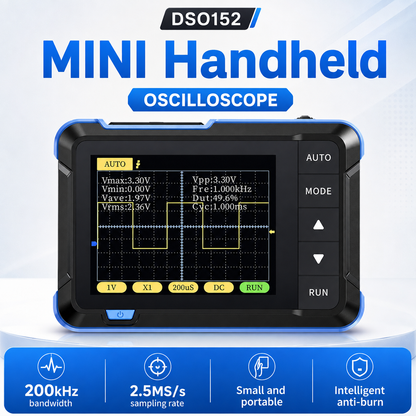 🚗 Pocket Digital Oscilloscope – Portable Signal Tester for Car Audio Tuning, Circuit Diagnostics & DIY Electronics ⚡